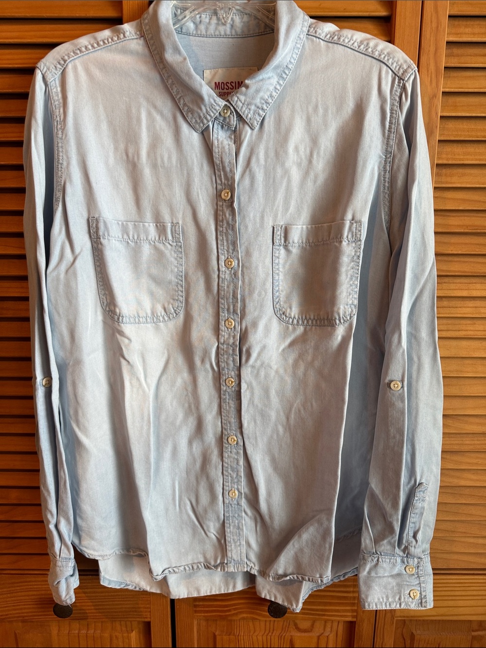 Mossimo Supply Co. Light Blue women’s Button-Down Shirt - XXL